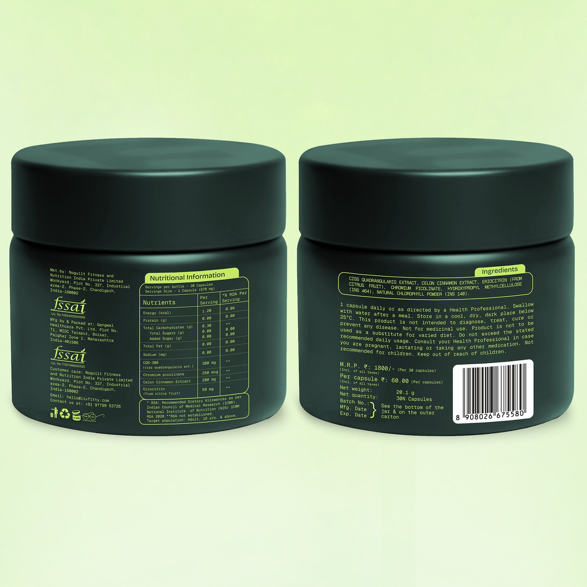 Fitty GLP plus ACV weight loss booster pack