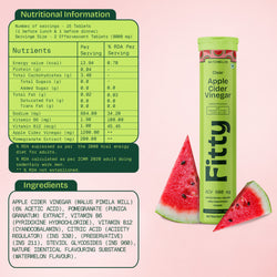 Image of 600mg Apple Cider Vinegar Fizz | Watermelon | Pack of 4