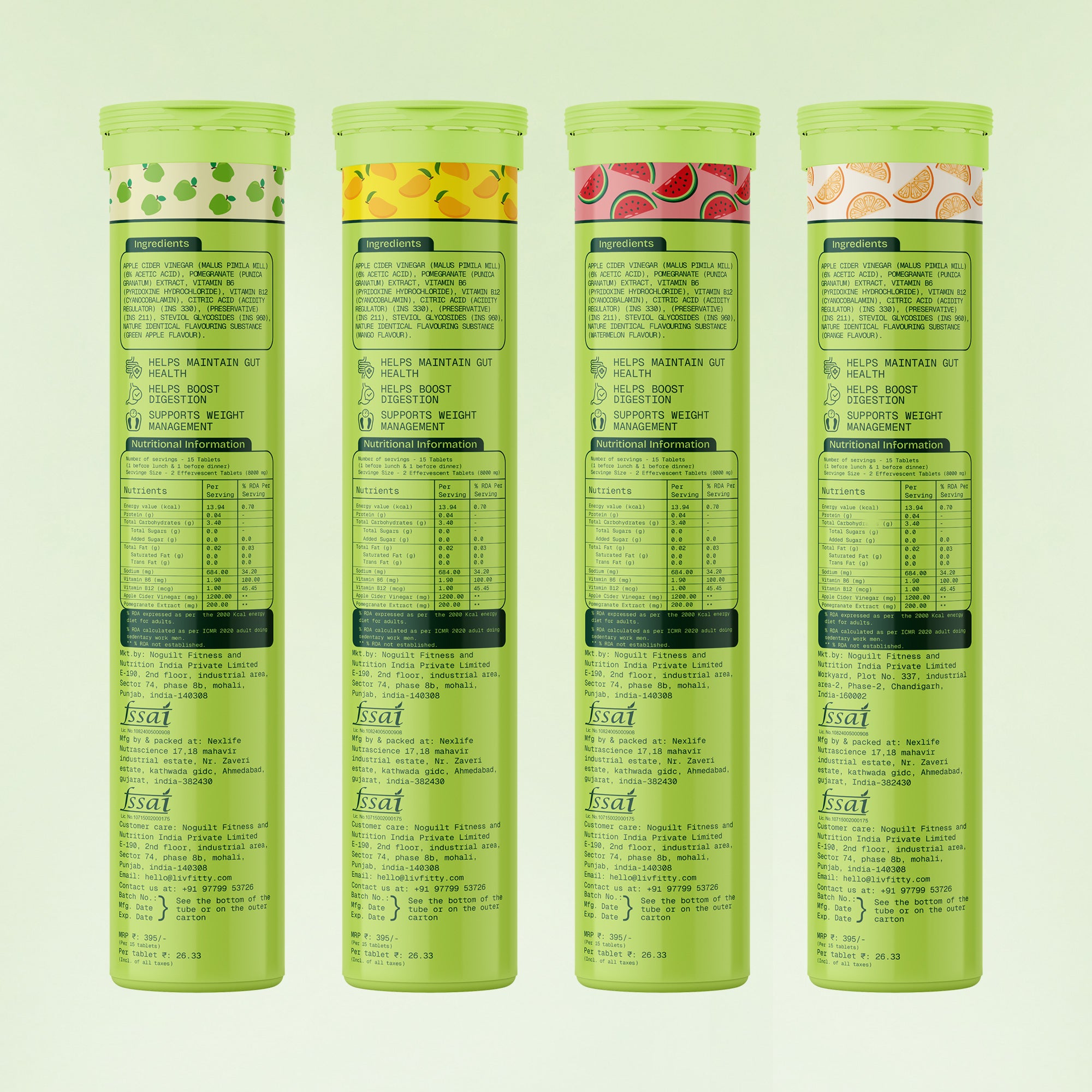 600mg Apple Cider Vinegar Fizz | Pack of 4