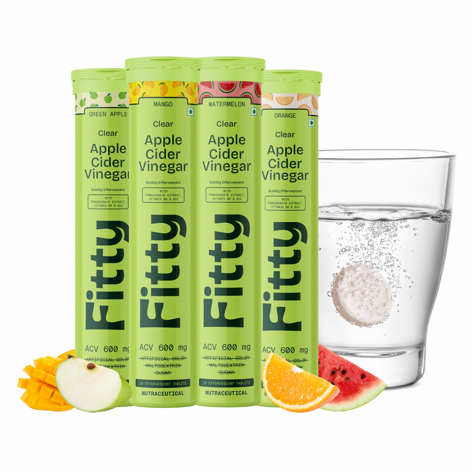 600mg Apple Cider Vinegar Fizz | Pack of 4