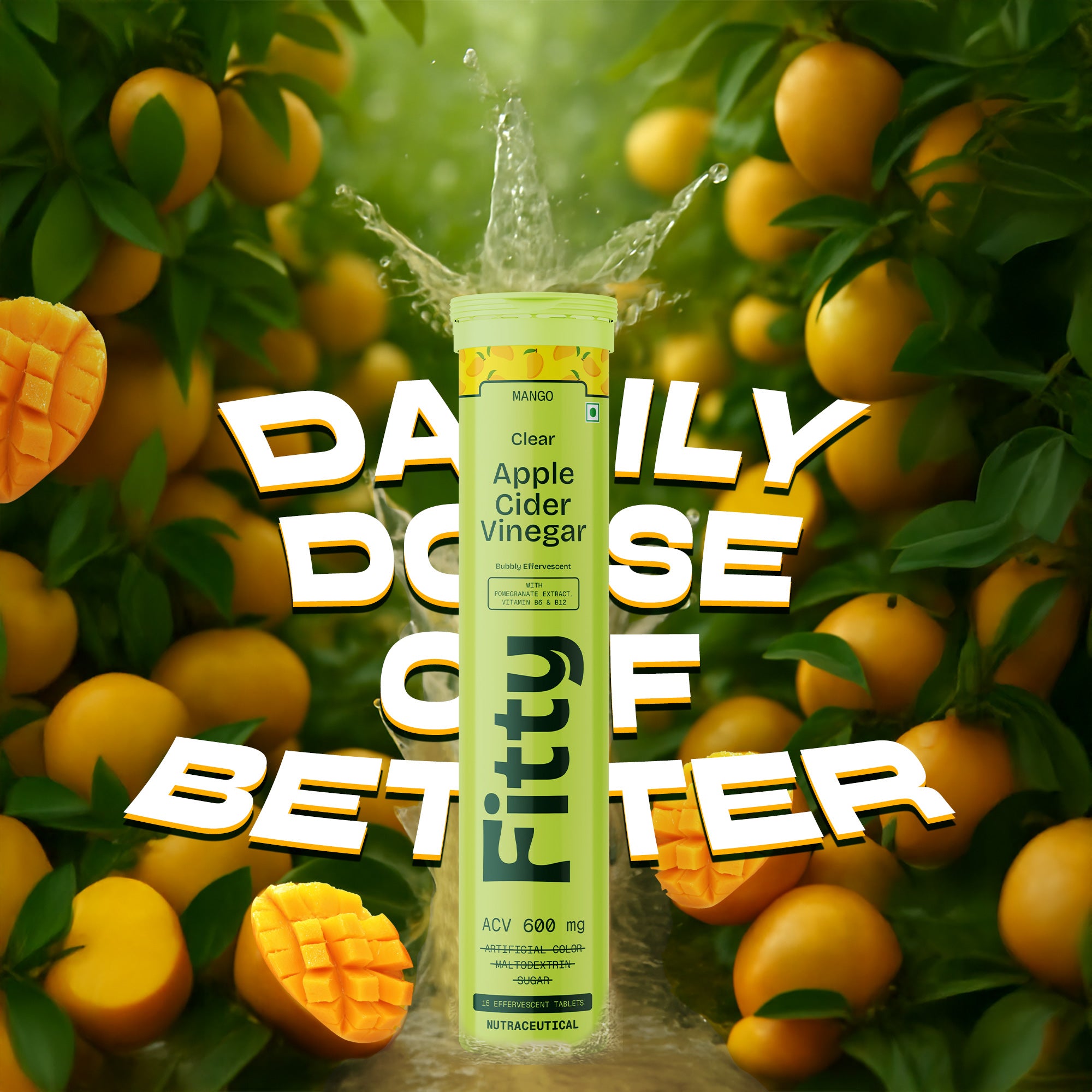 600mg Apple Cider Vinegar Fizz | Pack of 4