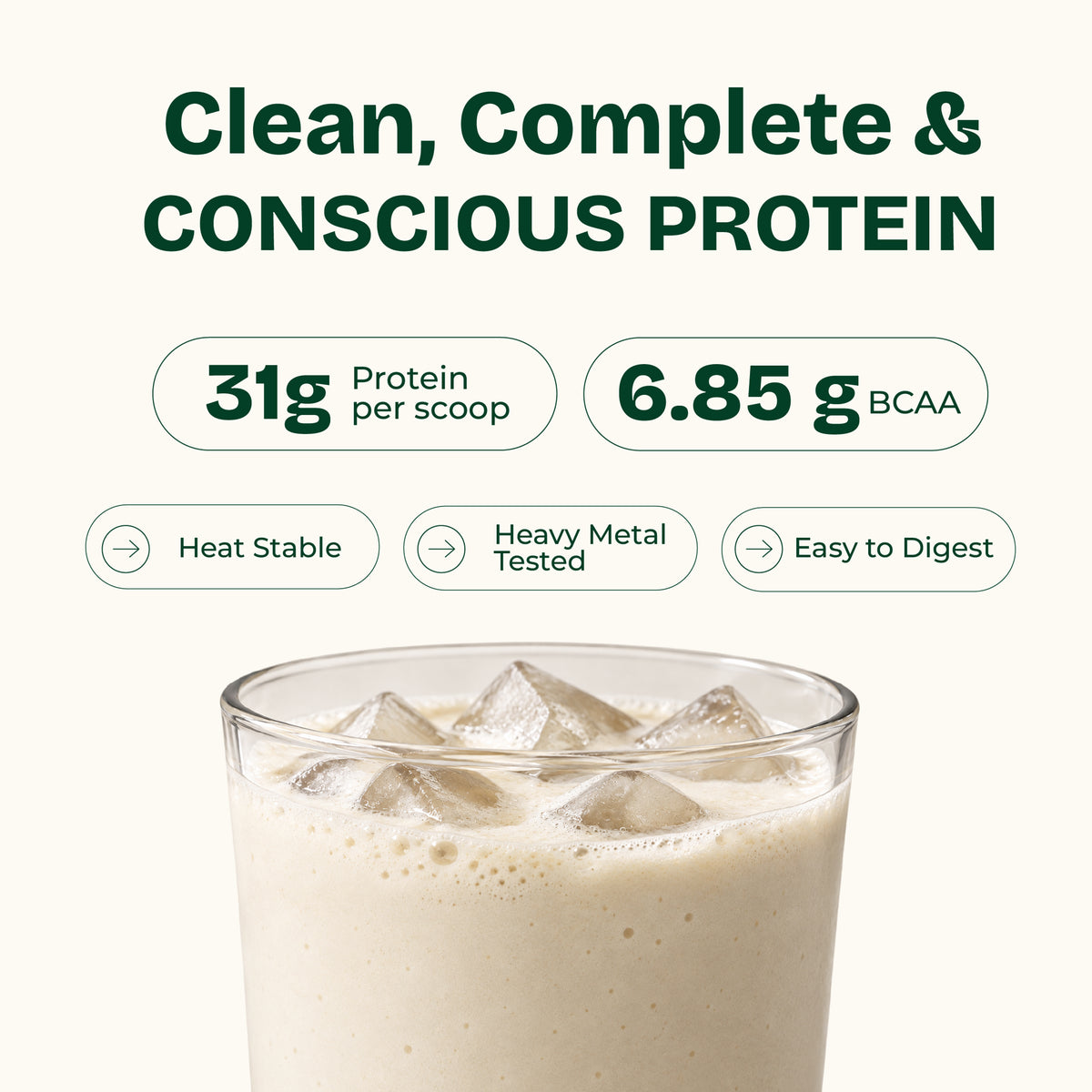 Fitty Fermented Yeast Protein | 31g Protein | 7 Added Supplements | Vitamin B12, D3, K2 (100% RDA) | Unflavoured (500 g)