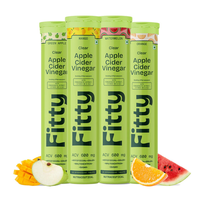600mg Apple Cider Vinegar Fizz | Pack of 4 | FREE 1-month Diet Plan