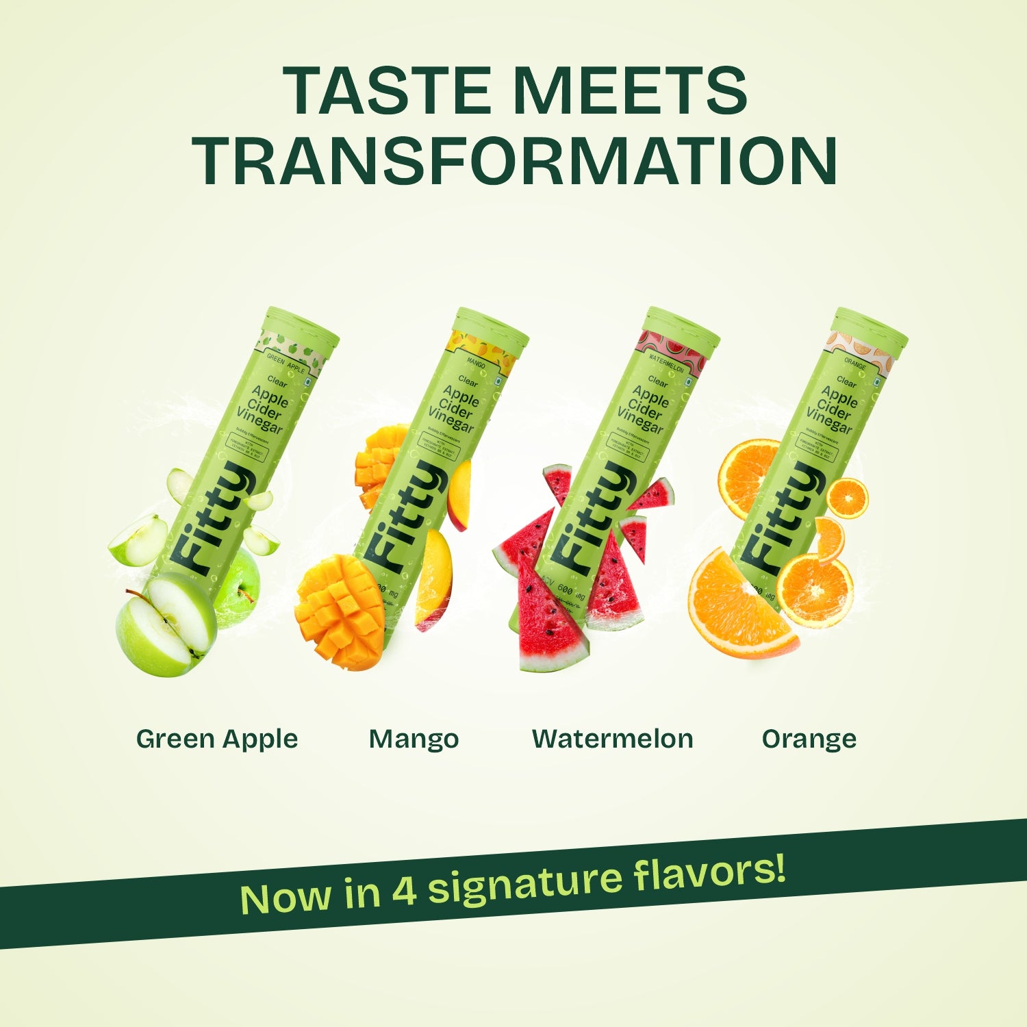 Image of 600mg Apple Cider Vinegar Fizz | Pack of 4