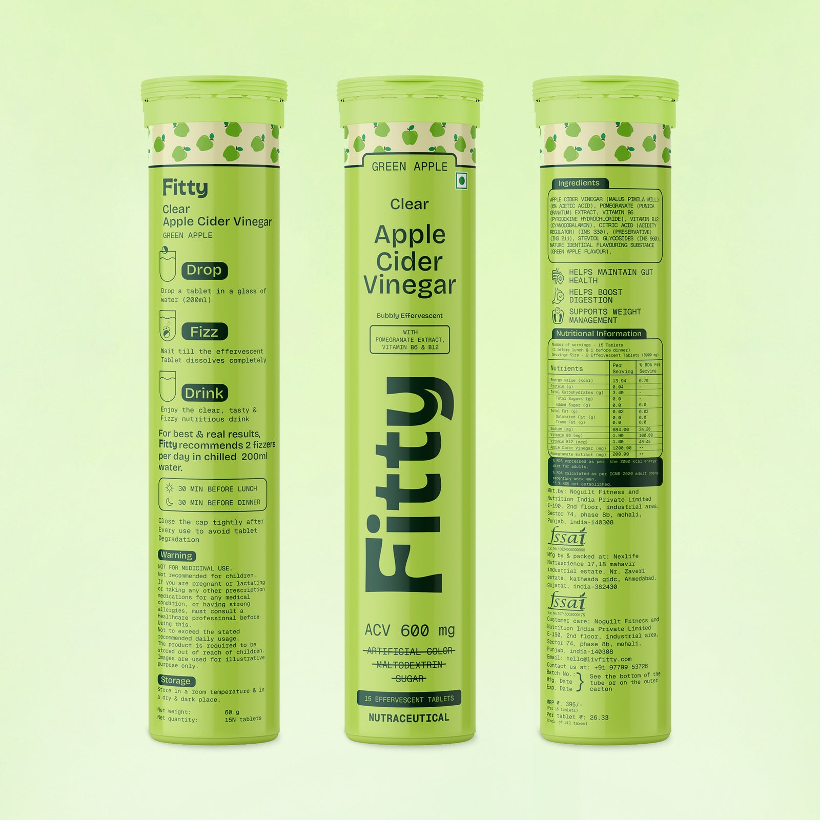 Fitty Appetite & Craving Control Combo (GLP-1 + ACV) | Celebrity-Inspired | FREE 30-Day Diet Plan