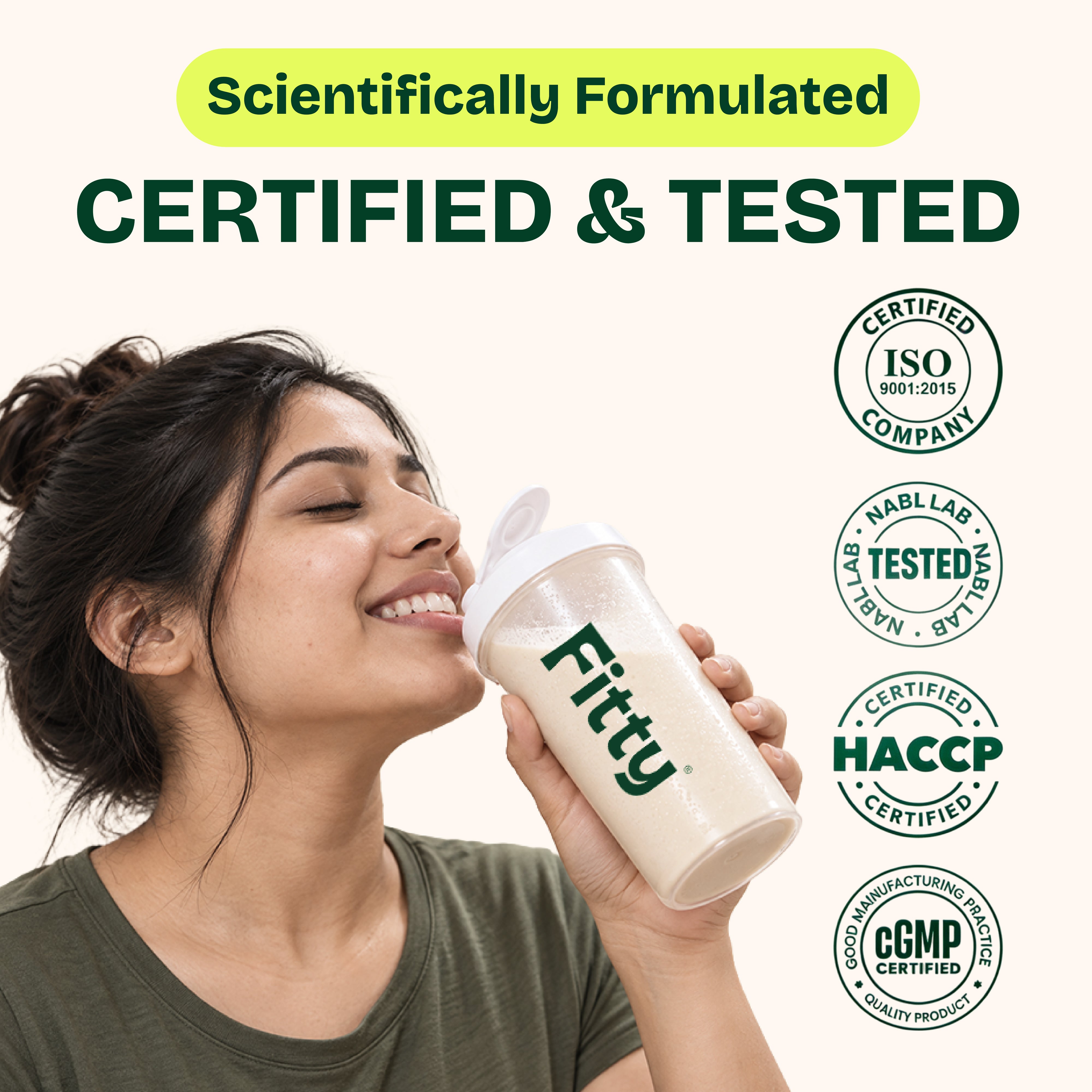 Image of Fitty Fermented Yeast Protein | 31g Protein | 7 Added Supplements | Vitamin B12, D3, K2 (100% RDA) | Unflavoured (500 g)