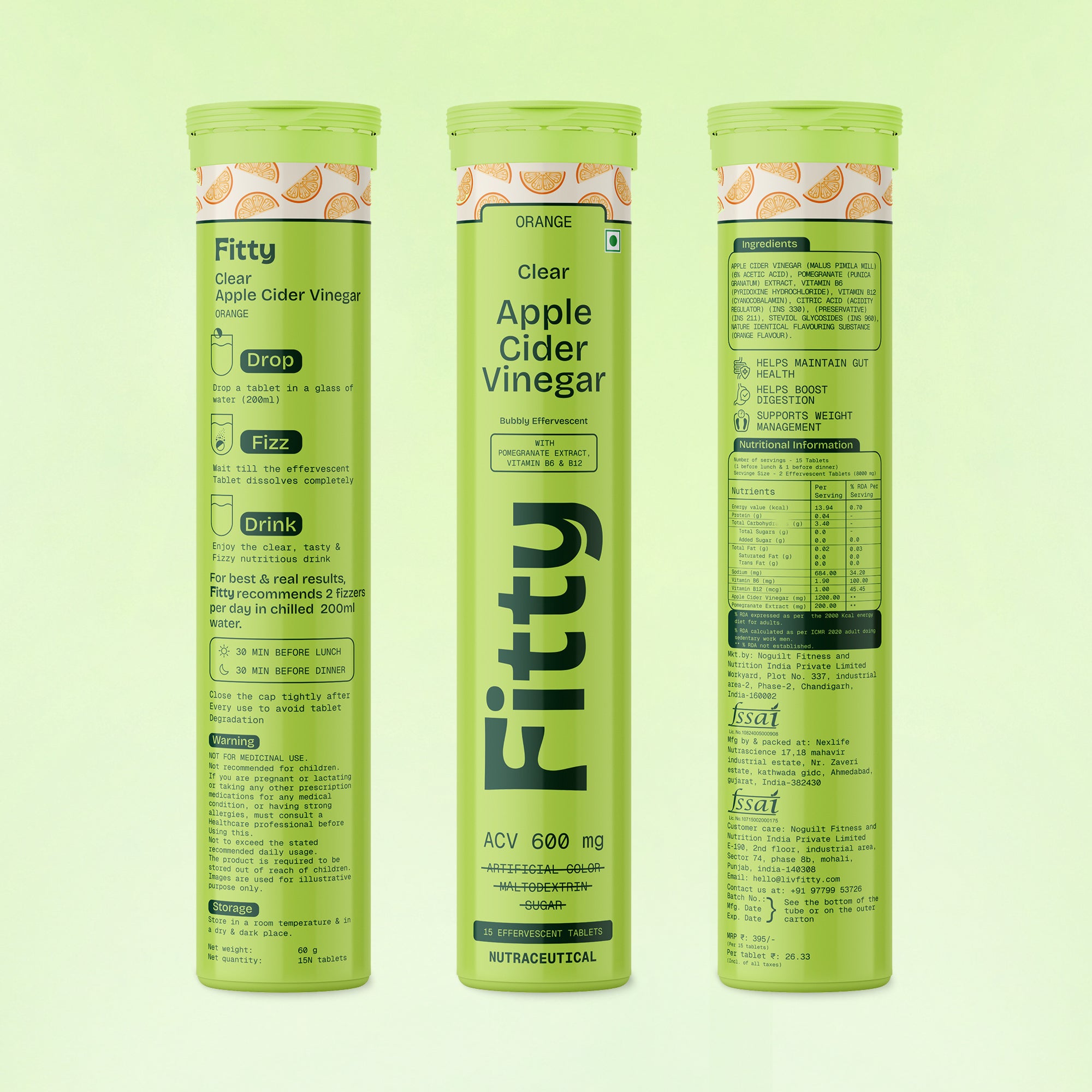 Fitty GLP plus ACV weight loss booster pack