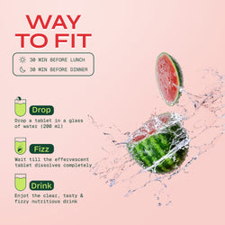 Image of 600mg Apple Cider Vinegar Fizz | Watermelon | Pack of 4