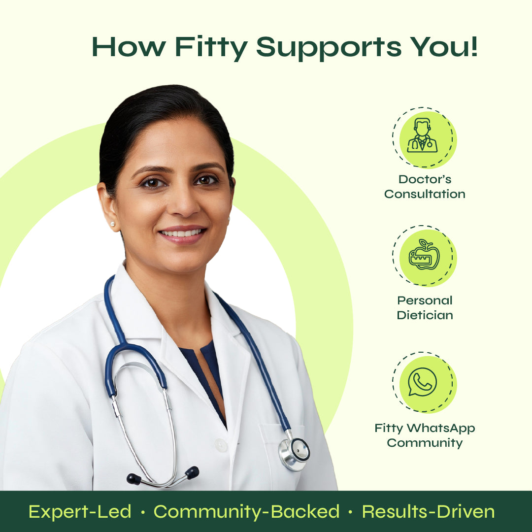 Image of Fitty Fermented Yeast Protein for Weight Loss | 25g Protein | Chocolate (500 g)