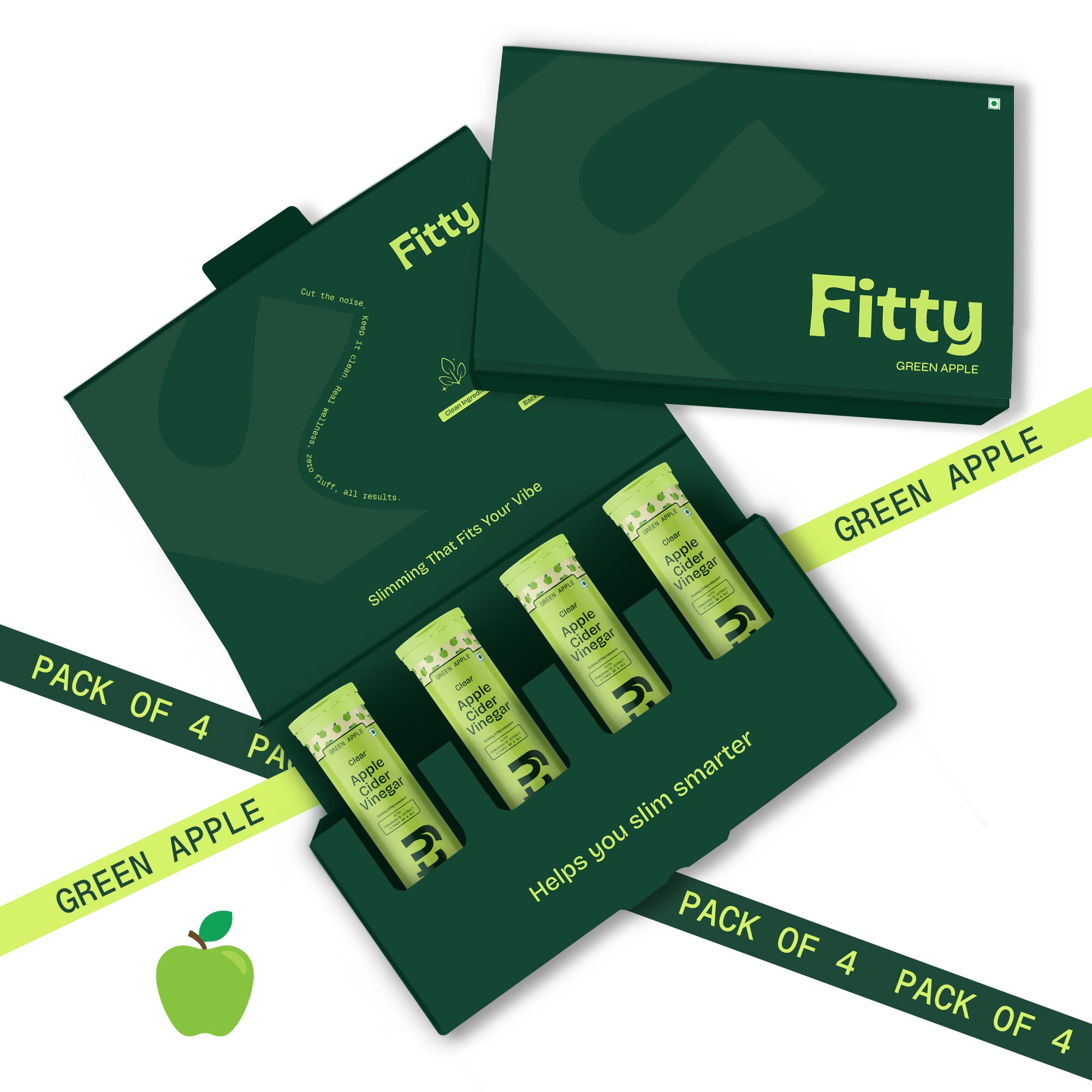 600mg Apple Cider Vinegar Fizz | Pack of 4