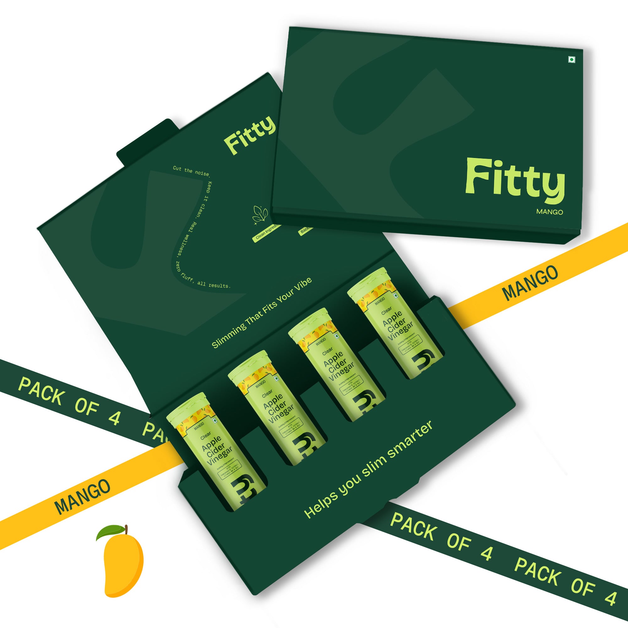 Image of 600mg Apple Cider Vinegar Fizz | Pack of 4