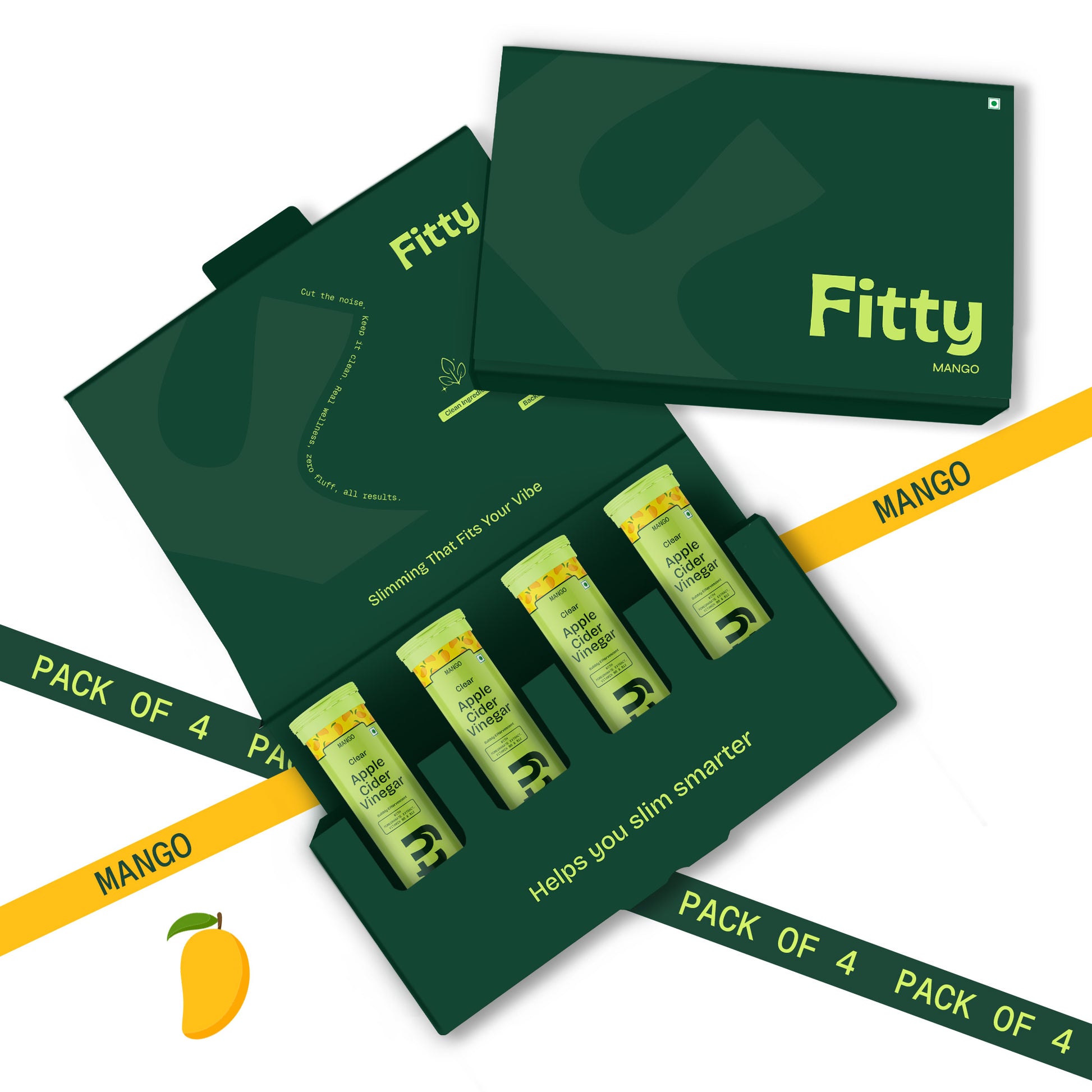 600mg Apple Cider Vinegar Fizz | Pack of 4