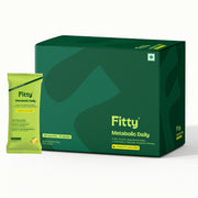 Fitty Metabolic Daily Prebiotic & Probiotic - Gut Health, Metabolism & Weight Management | 15 Sachets | FREE 1-month Diet Plan
