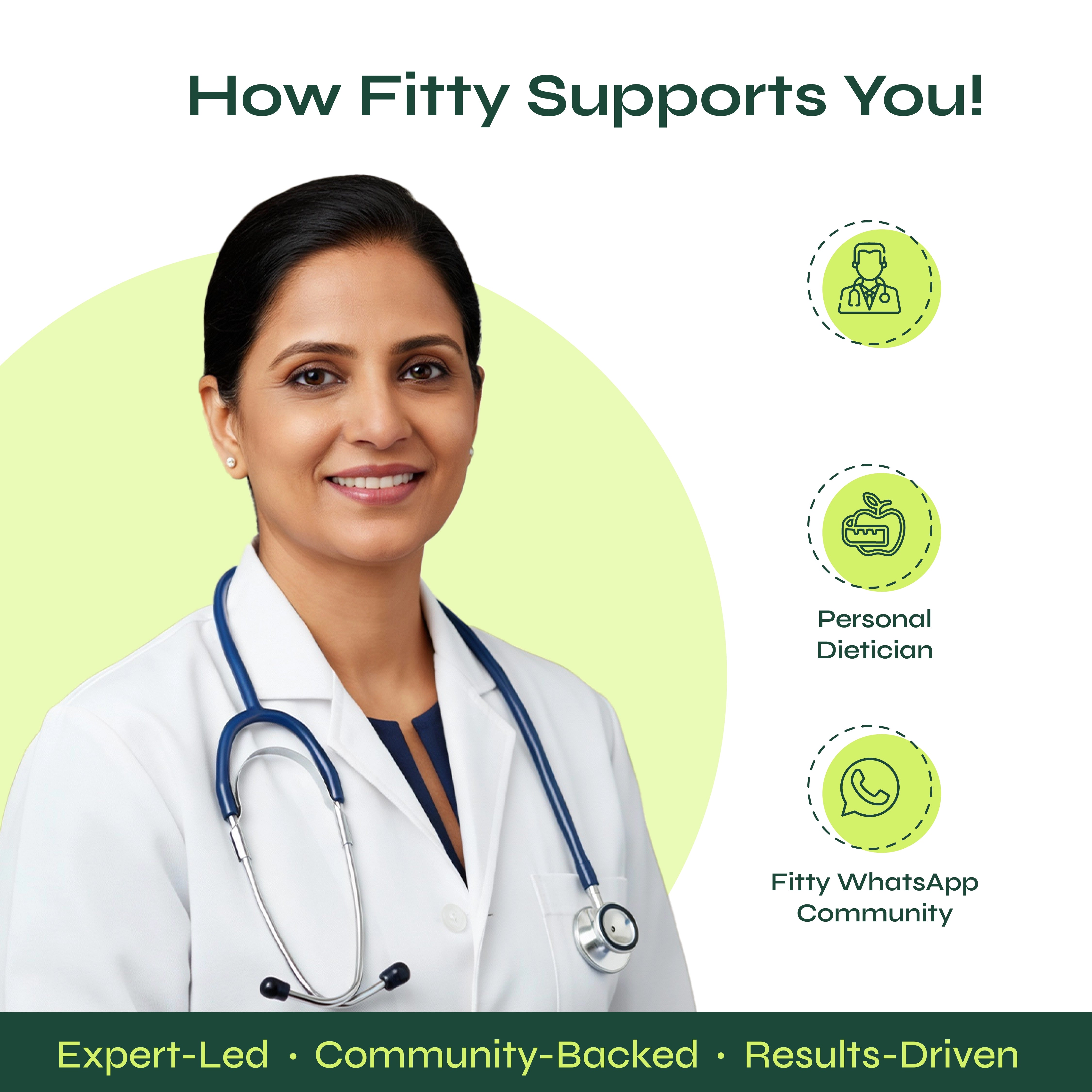 Image of Fitty Metabolic Daily Prebiotic & Probiotic - Gut Health, Metabolism & Weight Management | 15 Sachets | FREE 1-month Diet Plan