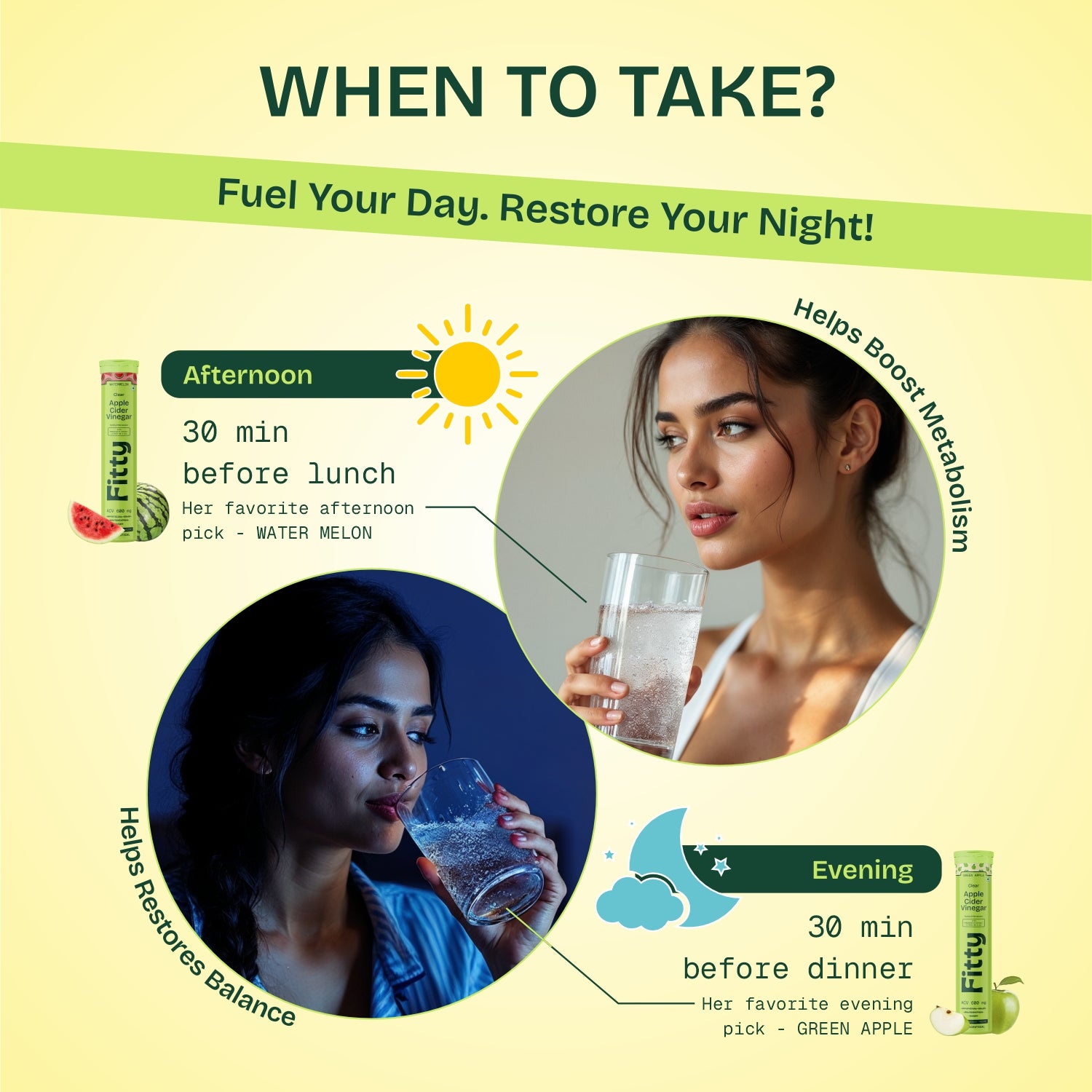 600mg Apple Cider Vinegar Fizz | Pack of 4 | FREE 1-month Diet Plan