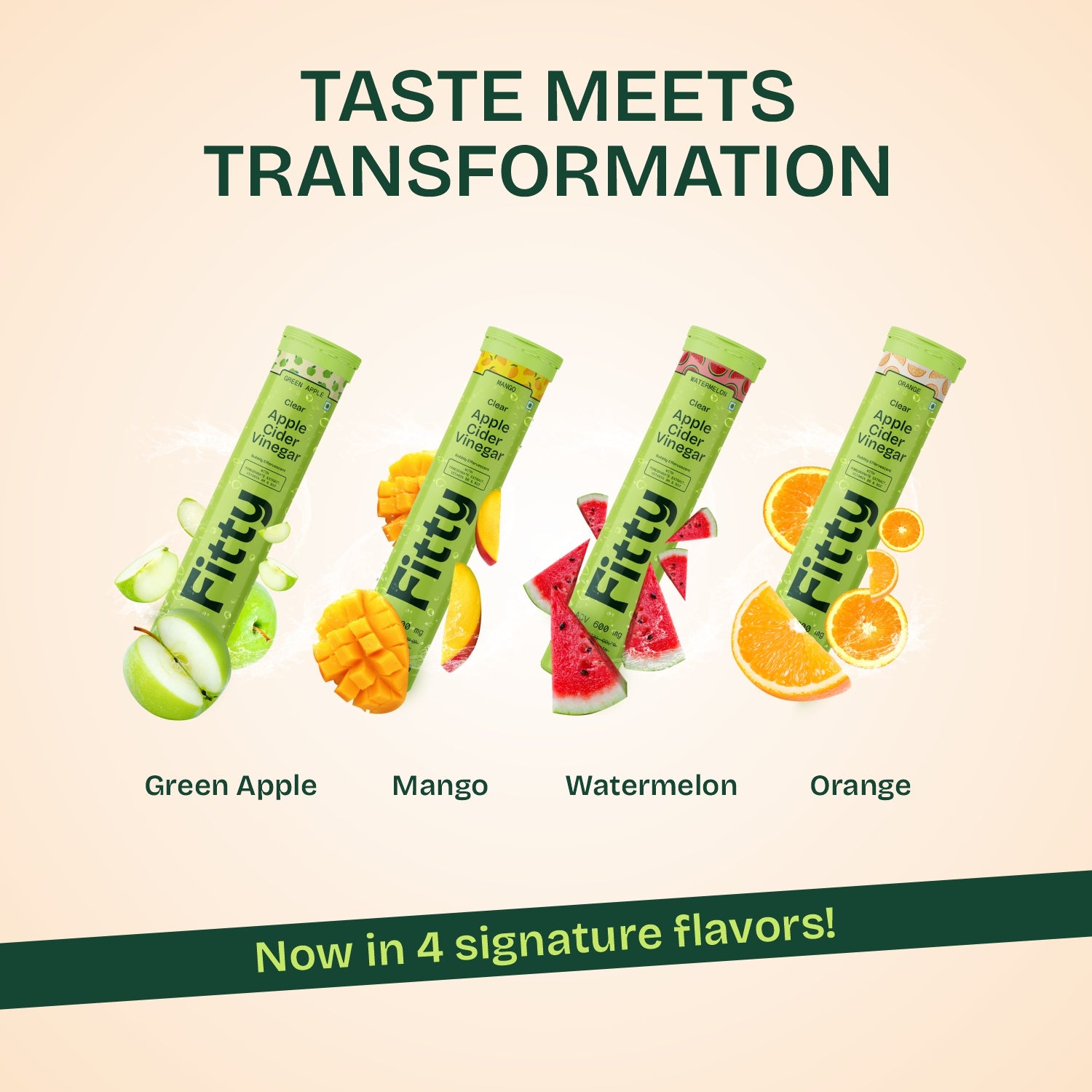 600mg Apple Cider Vinegar Fizz | Pack of 4