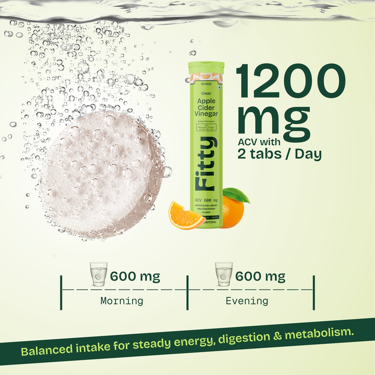 600mg Apple Cider Vinegar Fizz | Pack of 4