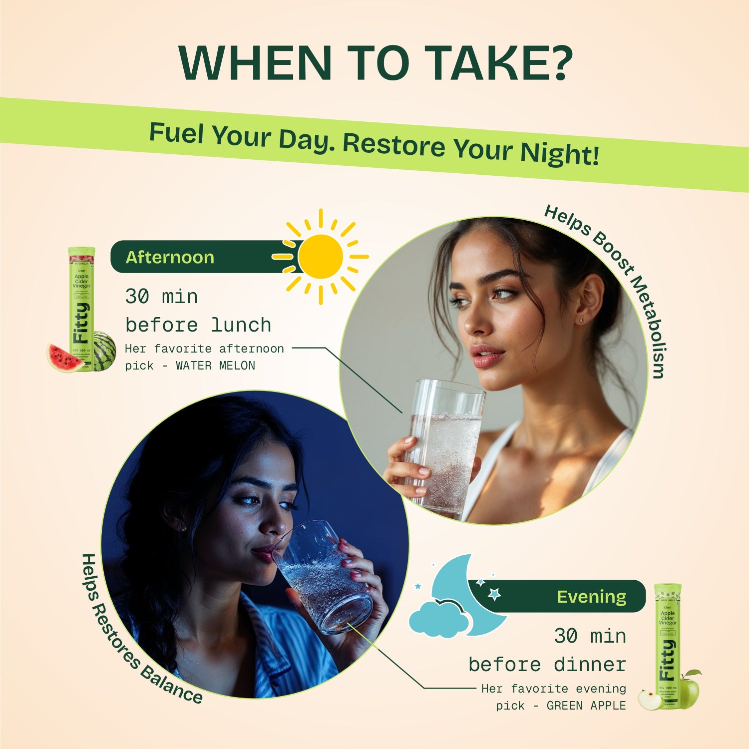 600mg Apple Cider Vinegar Fizz | Pack of 4 | FREE 1-month Diet Plan
