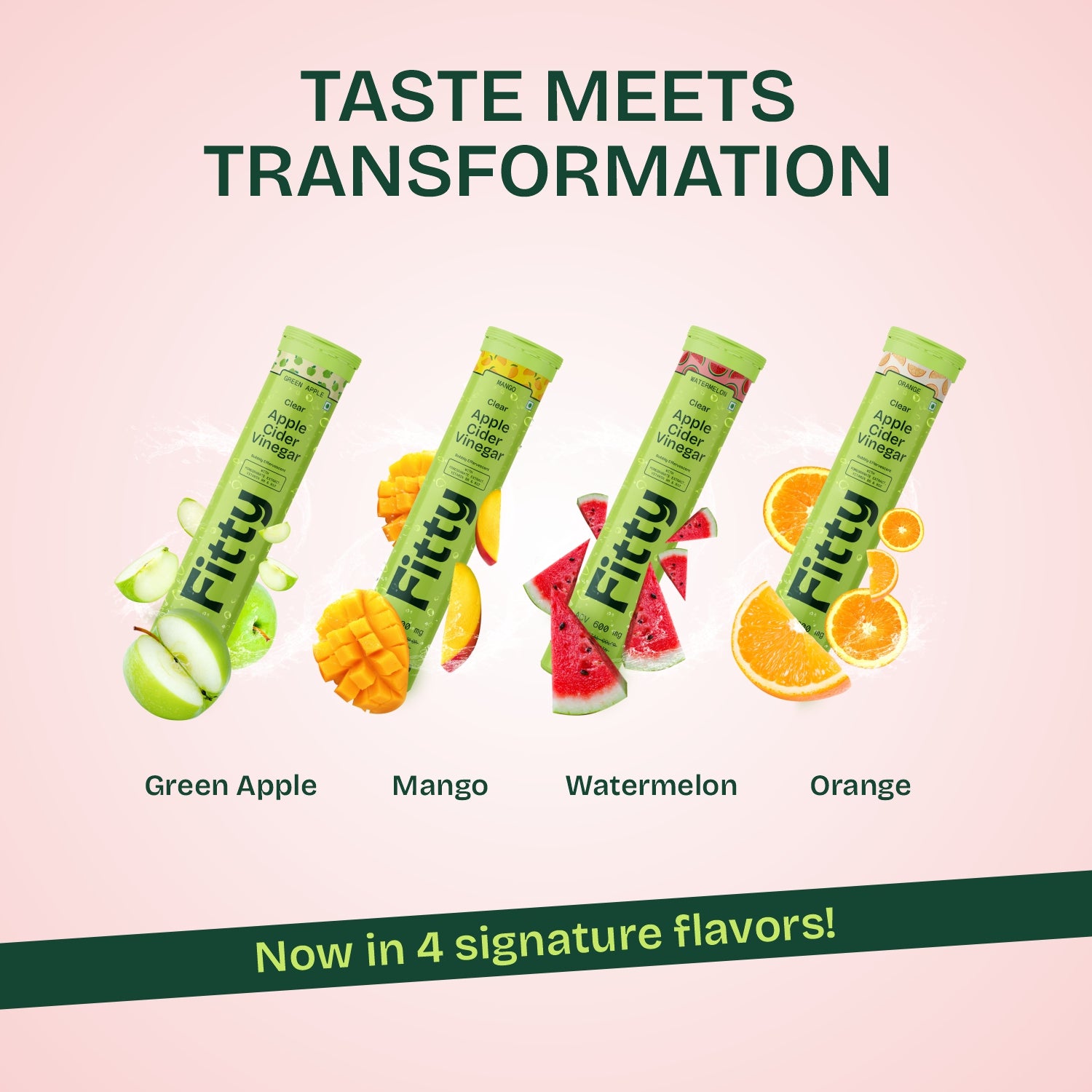 Image of 600mg Apple Cider Vinegar Fizz | Pack of 4