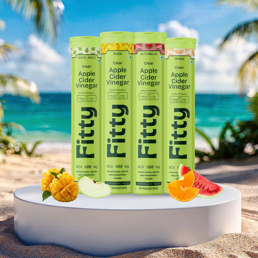 600mg Apple Cider Vinegar Fizz | Pack of 4 | FREE 1-month Diet Plan
