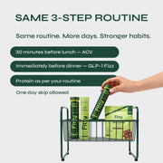 Fitty 3-Step Pro Routine Box | GLP-1 Fizz + Yeast Protein + ACV | 30-Day Starter | Personalised for You