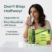 Fitty 3-Step Pro Routine Box | GLP-1 Fizz + Yeast Protein + ACV | 30-Day Starter | Personalised for You