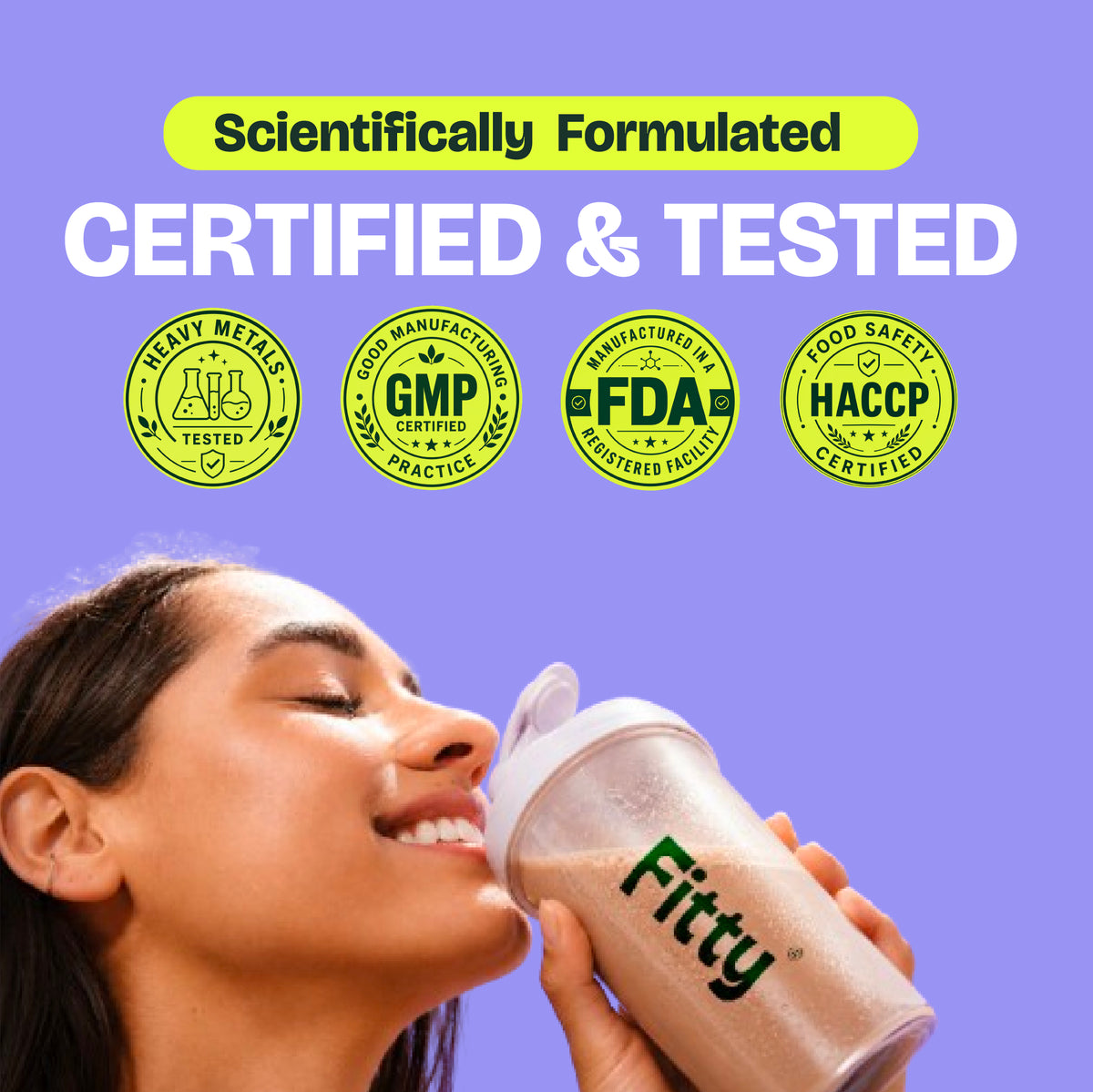 Fitty Fermented Yeast Protein | 25g Protein | 8 Supplements | Vitamin B12, D3, K2 (100% RDA) | Chocolate (500 g) Sale