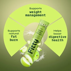 Image of 600mg Apple Cider Vinegar Fizz | Green Apple | Pack of 4
