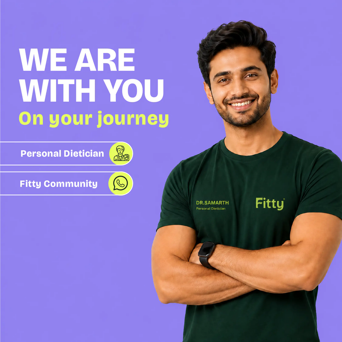 Slim Stack Combo | Fitty Fermented Yeast Protein (500 g) Chocolate + GLP-1 DAILY™  Capsule | 1 Month Combo | FREE 1-month Diet Plan